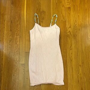 Chic Pink Sleeveless Dress